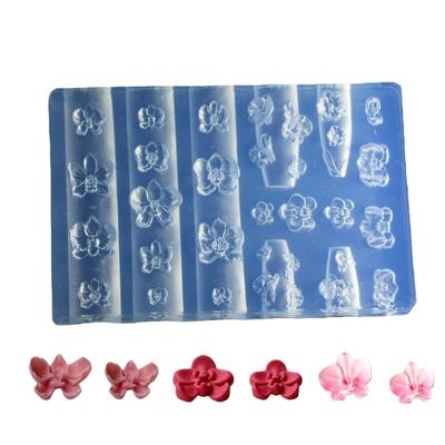 Moldes de silicona para estampillas de uñas para fiestas y salones de manicura, moldes para hacer joyas, plantillas de uñas en relieve para mujeres.