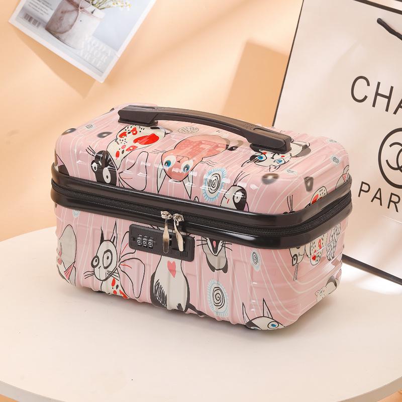 16" Women's Carry-on Makeup & Toiletry Bag with Lock - Large Capacity, Lightweight, Waterproof Organizer.