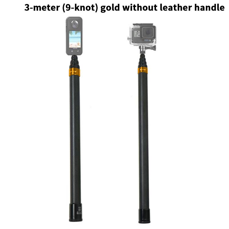 1Pc Ultra Long Carbon Fiber Selfie Stick Invisible Camera Extension Stick Selfie Stick Convenient For Taking Photos