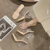 Women's High Heel Sandals: 2024 Summer Crystal Design – Lightweight, Transparent for Outdoor Wear