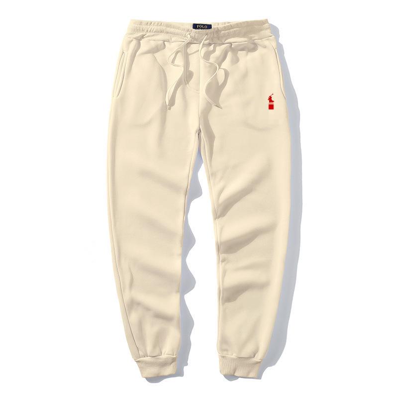 Ralph Casual Men's Little Horse Embroidered Pullover: Solid Color Long Sleeve Hoodie Sweatshirt