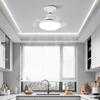 14 Zoll 24W E27 Fassung Unsichtbarer Deckenventilator Haushalt Faltbare Flügel Kleiner Abluftventilator Elektrischer Deckenventilator Mit Licht