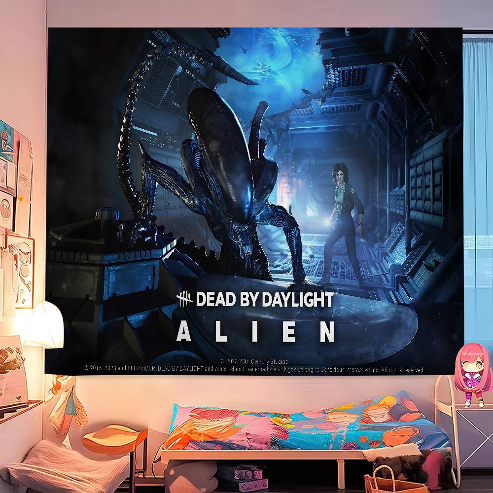 Dead By DDaylight Cartoon Tapestry Art Science Fiction Room Home Decor Art Home Decor