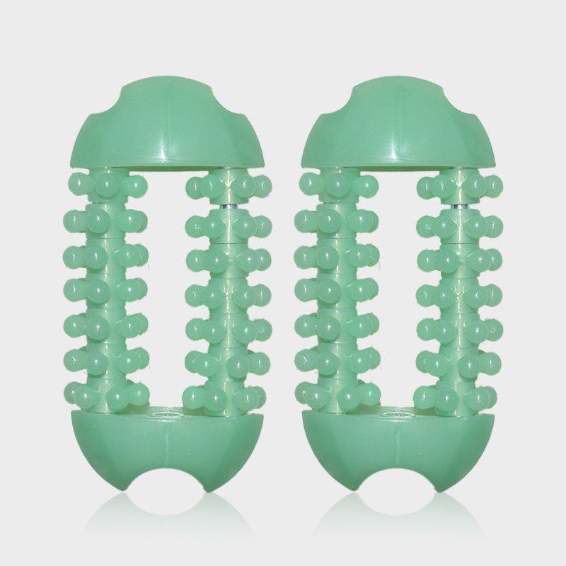 

Hand Massager Palm Finger Rub Palm Exercise Knuckle Anti-Numbness Stiff Hand Grip Roller Massage Tool Abs Engineering Plastic / Teal / Set of Two