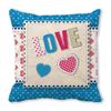 Creative Valentine's Day Happy Series Digital printing short plush pillow covers for car sofa office cushion cover home goods
