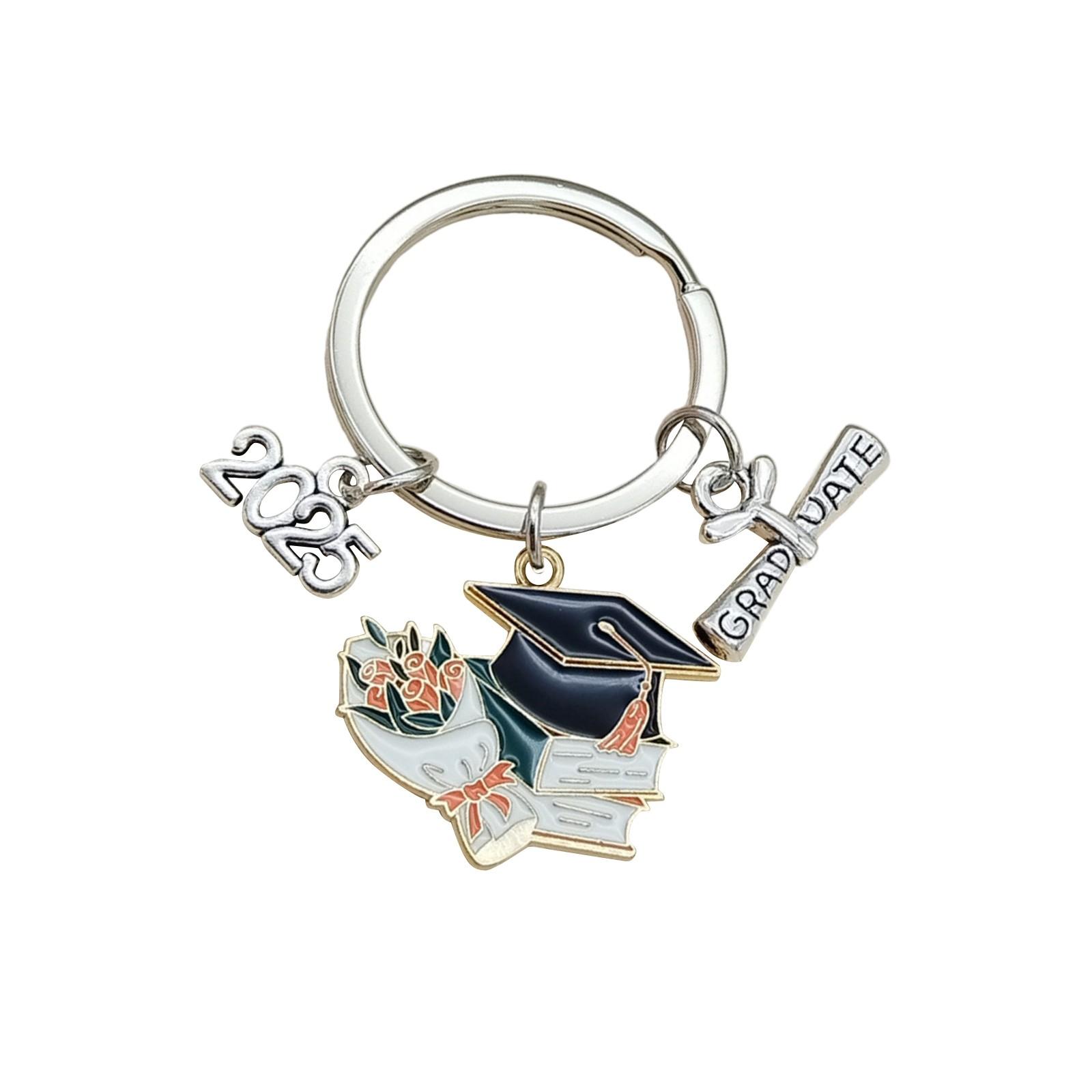 

Брелок-книга «Шляпа бакалавра» 2025 года, подарочный брелок для ключей на выпускной сезон One Size