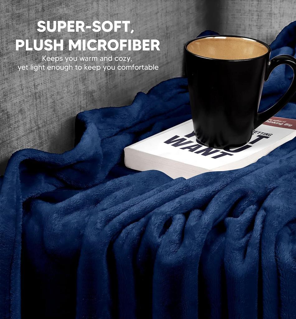 Super-Soft Mid Winter Fleece Double Blanket Cozy Heaven Deluxe Fleece Blanket Ultra-Soft Fluffy & Warm, 228.6 X228.6 CM