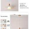 Japanese Style Solid Wood Pendant Light for Teahouse or Milk Tea Shop