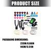 Guitar Accessories Pack with Guitar Strings, Bridge Pins, Bridge Saddles and Nut