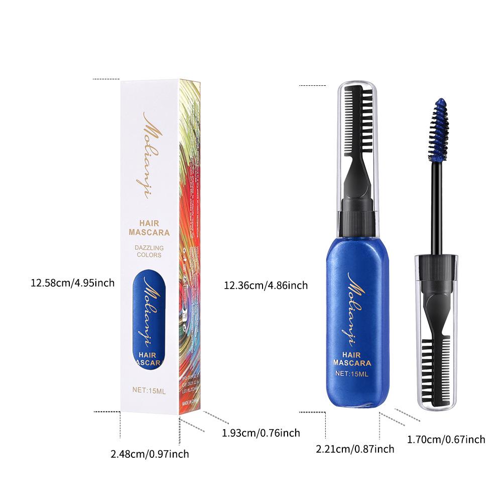 Disposable Hair Dye Hair Cream Plant Natural Whitening Dual-purpose Mascara