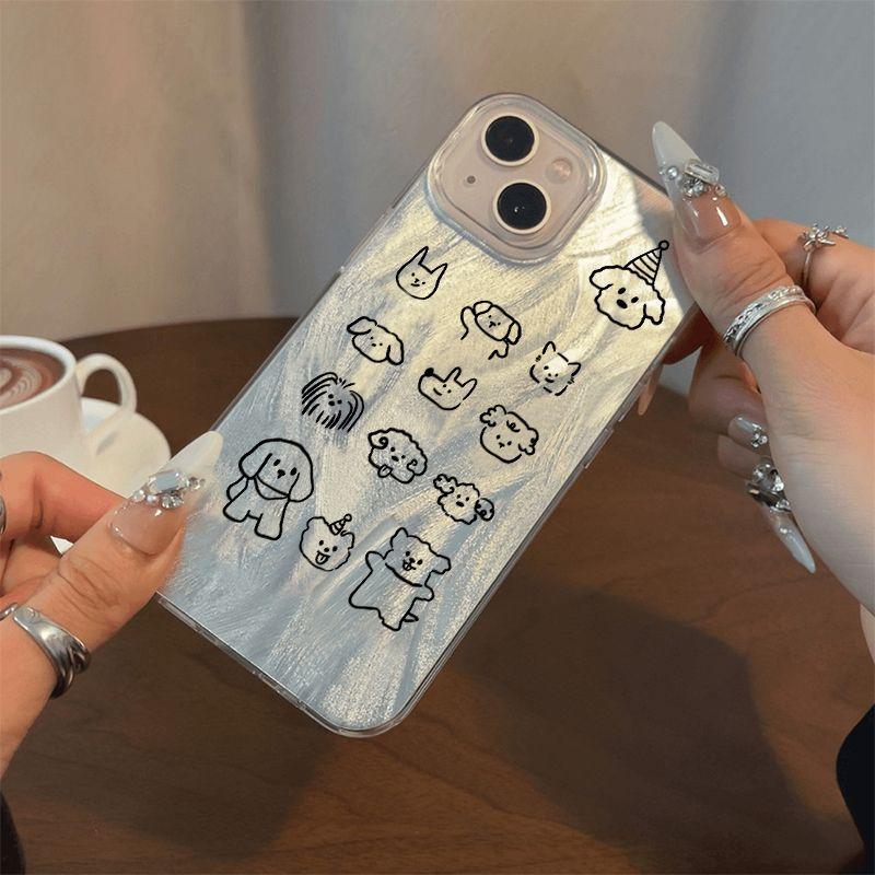Simple puppy is suitable for Huawei mate60 mobile phone feather case Honor 300 new p70 soft nova12 hard enjoy 70