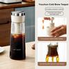 750ML Konvice na kávu Cold Brew 2minutová konvice na Cold Brew s filtrem z nerezové oceli pro domácí použití Konvice na ledovou kávu/čaj