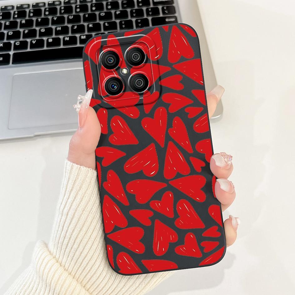 For Honor X6 X8 5G Case Popular Flower Bowknot Soft Silicone Shockproof Bumper For HonorX8 HonorX6 TFY-LX1 VNE-LX1 VNE-N41 Cover