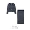Kaslead New Arrival Women's Clothing Fashion Style Stripes Knitting Outwear Half-Length Skirt 5755110 5755111