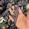 Woven Jacquard Ribbon Lace Tassel Fringe Geometric Figure Pattern for Clothing Straps Accessory Cloth Supplies Diy Sewing 1Yard