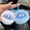 Adorable Faux Mink Rabbit Fur Keychain: Plush Ball Doll for Backpacks and Bags