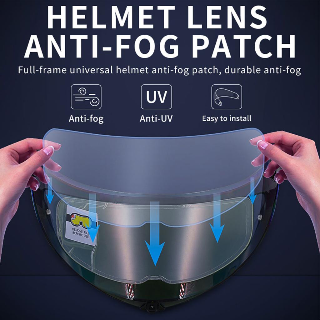 Motorcycle Helmet Clear Anti-Fog Rainproof Film Helmet Lens Durable Nano Coating Sticker Moto Safety Driving Helmet Accessories