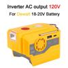 Portable Inverter 200W AC For Dewalt For Makita/Bosch/Milwaukee/Ryobi 18V Battery 120-220V Modified Sine Wave Power Adapter USB