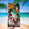 Amine My Hero Academia Kaminari Denki Microfiber Beach Towel Absorbent Quick Dry Yoga Swimming Resort Mountain Climbing Towel