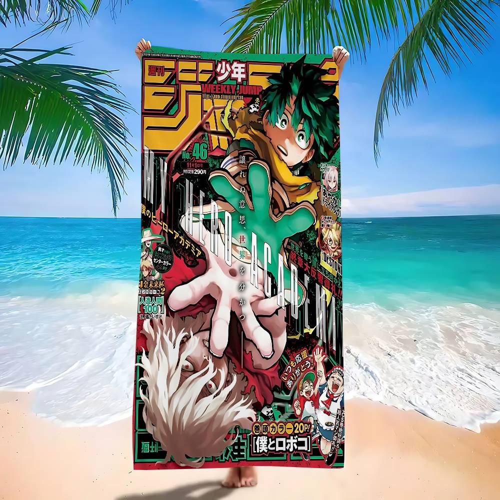 

Amine My Hero Academia Kaminari Denki Microfiber Beach Towel Absorbent Quick Dry Yoga Swimming Resort Mountain Climbing Towel W40*H60(CM)