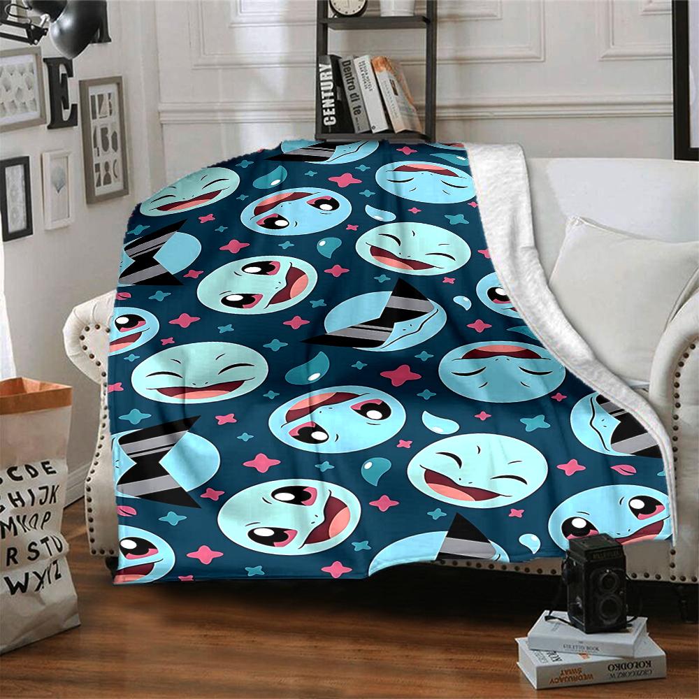 1Pc Kawaii Fantasy Creatures Blanket For Couch Bed Plush Cozy Fuzzy Blanket Super Soft Warm Blankets For Fall And Winter 0918236