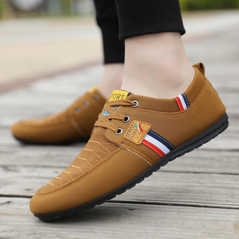 Shoes men's summer new breathable canvas shoes men's Doudou shoes trend low-top versatile casual shoes work shoes men