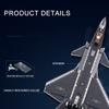 Military WW2 J35 J20 Stealth Aircraft Building Blocks Technical Fighter Jet Airplane With Bullet MOC Bricks Education Toys Gift