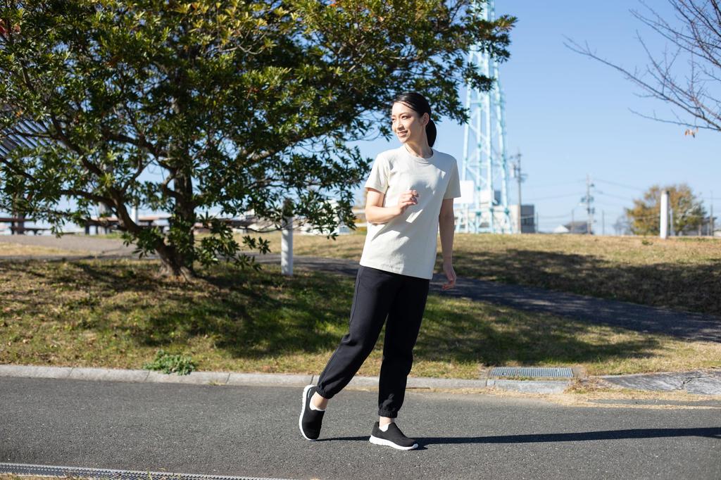 Pure Walker Women's Hands-Free Shoes PW1502, Size 22.5cm, Black