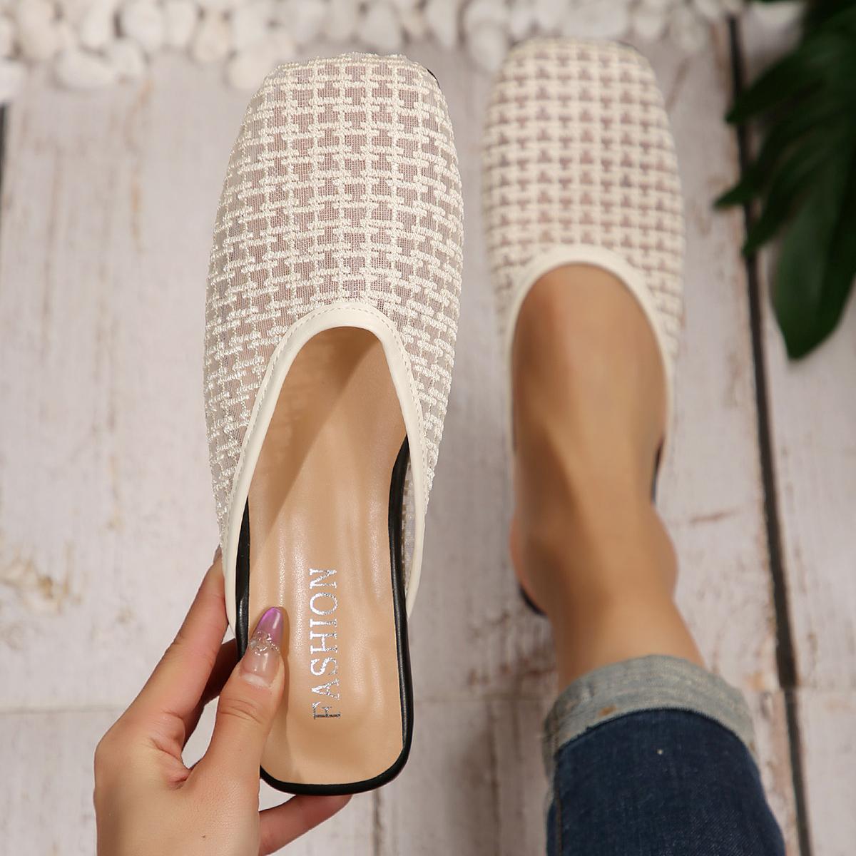 

Fashion Summer Women Flat Slippers New Fashion Beach Platform Sandals Outdoor Designer Shoes Women Light Casual Slippers Slides Women 35 бежевый