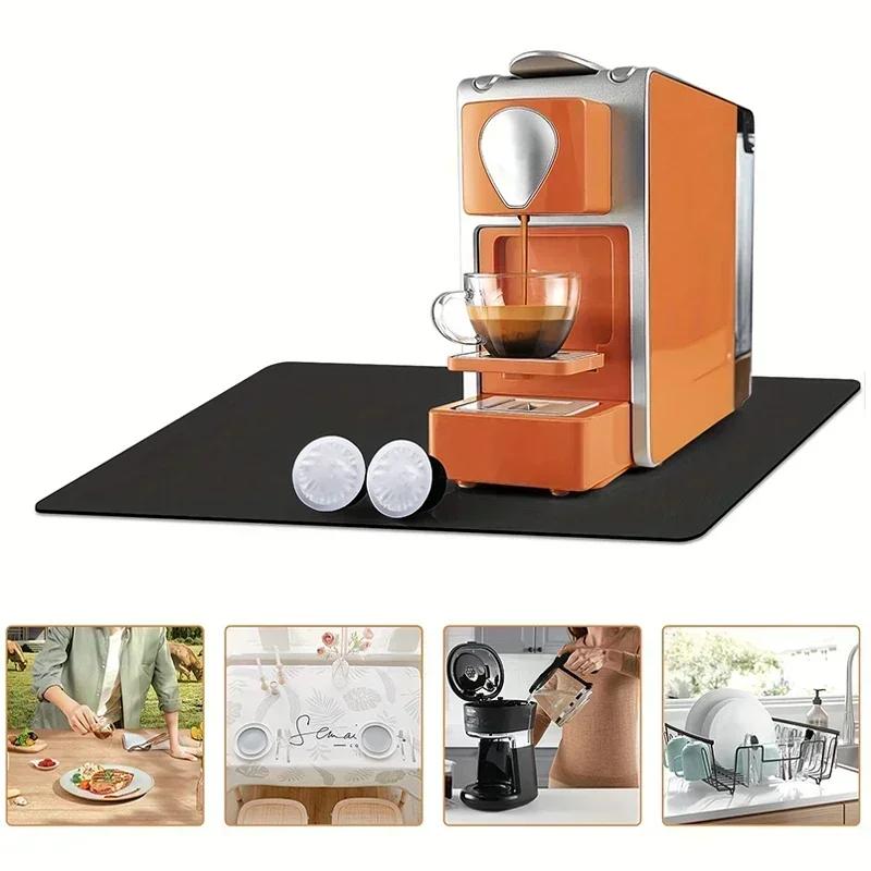 Drying Mat Coffee Mat Super Absorbent Drying  Large Dish Drying Mats For Kitchen Counte Mat For Toilet Countertop Home Supplies