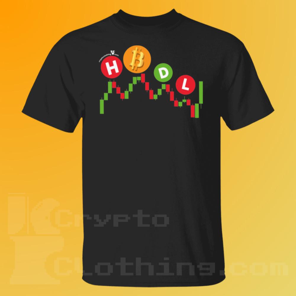 Bitcoin BTC Crypto Cryptocurrency Altcoin HODL Black T-Shirt UPC85 Unisex T-Shirt L