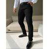 New Men's Business Casual Pants Straight Trousers Commuting Versatile Solid Color Trousers Men's Wholesale