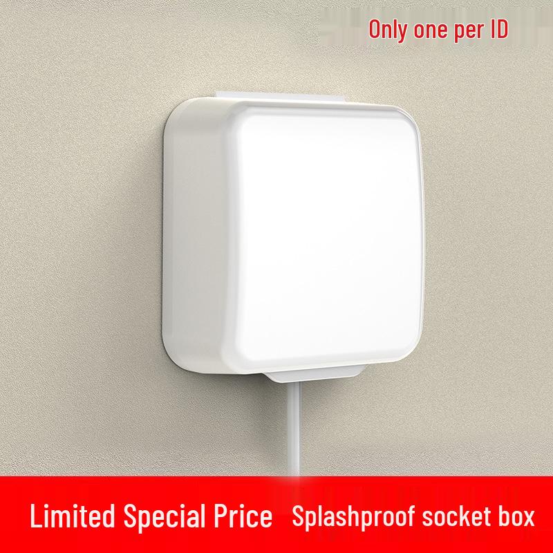 Type 86 Waterproof Bathroom Socket Cover: Child-Proof, Adhesive Shield Box