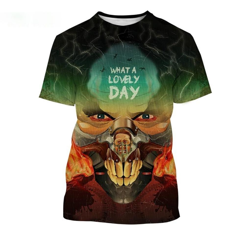 Hot selling Immortan Joe 3D print T-shirt mask monster villain demon T-shirt for men women fashionable casual kids tops