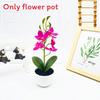 Simulated Phalaenopsis Potted Artificial Artificial Flower For Indoor Outdoor Decoration And Photography Use