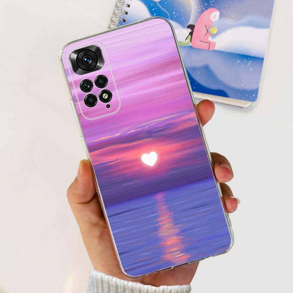 Für Xiaomi Redmi Note 11 Hülle Redmi Note 11S 4G Bunte Bemalte Abdeckung Weiche Funda Handyhülle Für Xiaomi Redmi Note 11 Pro Bumper
