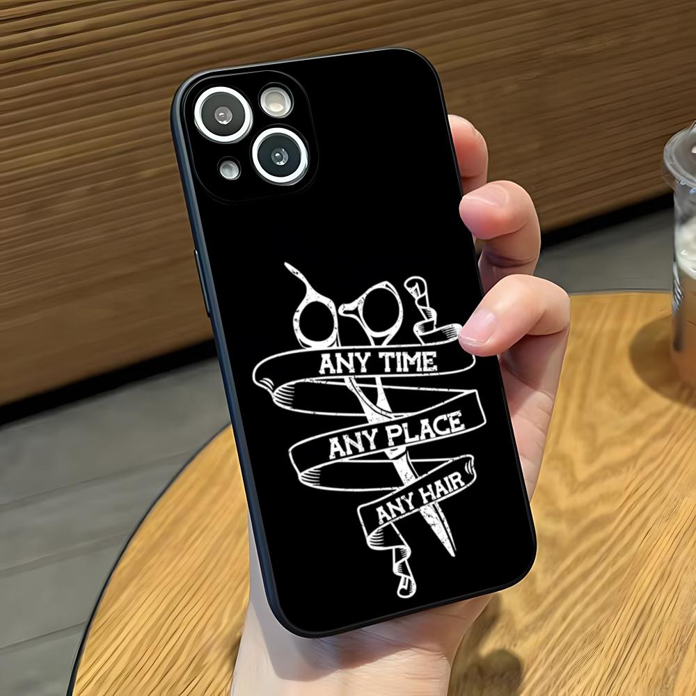 

Hair Stylist Hairdresser Phone Case For IPhone 17 Pro Max 16 15 14 Pro Max 13 11 X Xs Xr 8 7Plus Silicone Cover iPhone 15 Pro Max