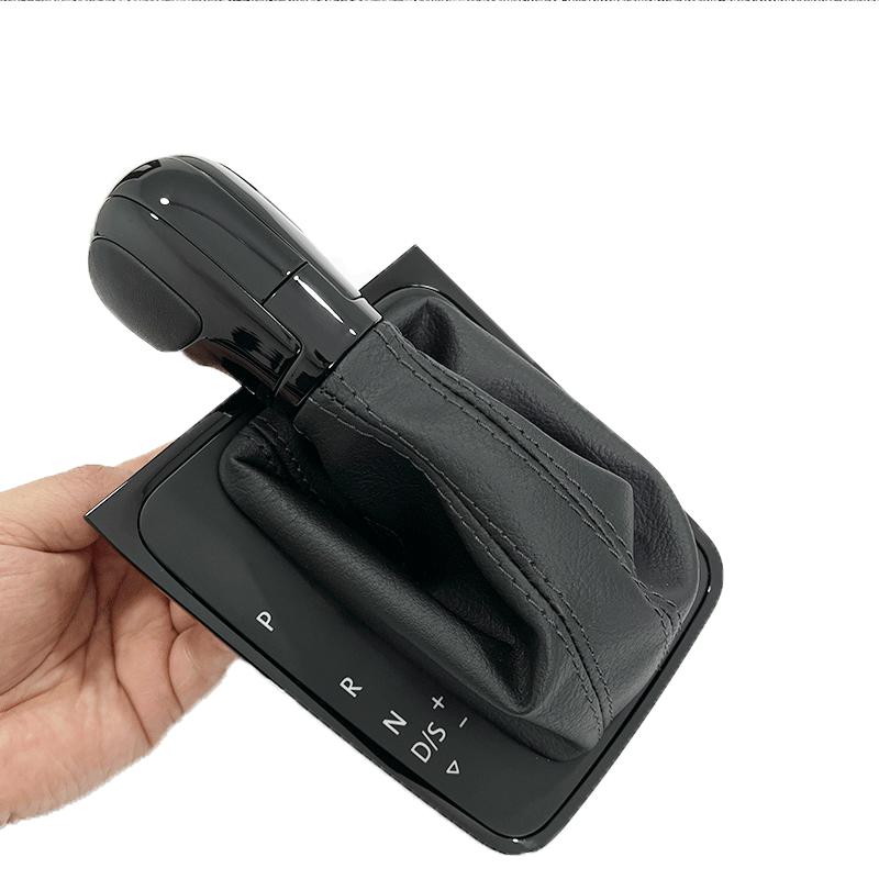 Cusătură din piele cu linie neagră AT DSG Capac pârghie pentru butonul schimbătorului de viteze pentru Golf 6 MK6 GTI Jetta MK6 GLI