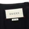 GUCCI Excellent condition G logo silk-blend wool dress, women's, black, size 40, 631484 dress 40 blackUsed