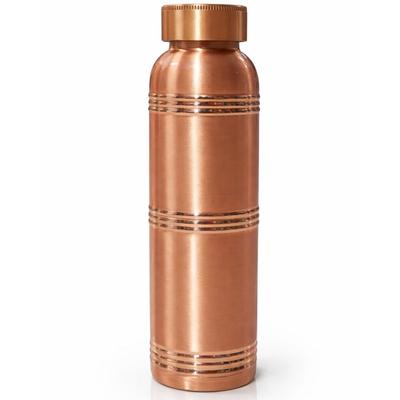 Pure Copper Water Bottle 950ml – Ayurvedic Tamra Jal Bottle, Boosts Immunity, Improves Digestion