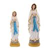 Catholic Virgin Mary Figurine Statue Hand Painted Lightweight Decorative Multipurpose Resin Religious Craft Desktop Ornament