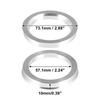 X Autohaux 2pcs OD 60.1 73.1 72.6mm To ID 57.1 56.1 64.1mm Aluminium Alloy Car Hub Centric Rings Wheel Bore Center Spacer Valve Stems 1