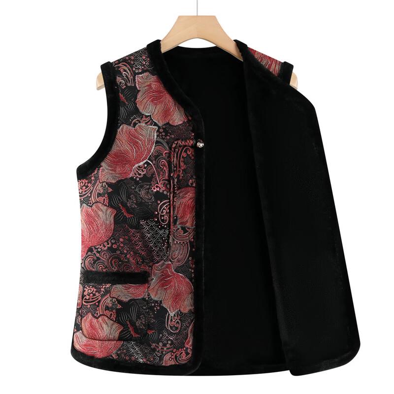 Langsha Women's Chinese-Style Autumn Vest for Seniors