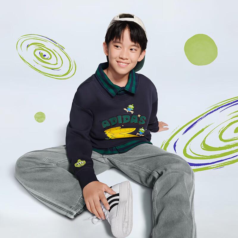 Adidas Kids' Trefoil Toy Story Faux Two-Piece Sweatshirt