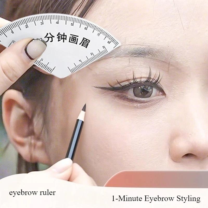 1PC Brow Shaping Stencil+Eyebrow Razors - 10 Blades, Instant Brow Shaper - Multi-Style Template Kit for Fast & Precise Shaping