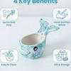 Blue Whale–Shaped Vanilla Leaf Bowl, Adorable Blue Whale Vanilla Bowl, Kitchen Tool, Multi-Functional, Reusable, Decorative Item