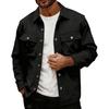 Mens Shirt Jacket Casual Button Up Shirts Long Sleeve Lightweight Shacket With Flap Pockets
