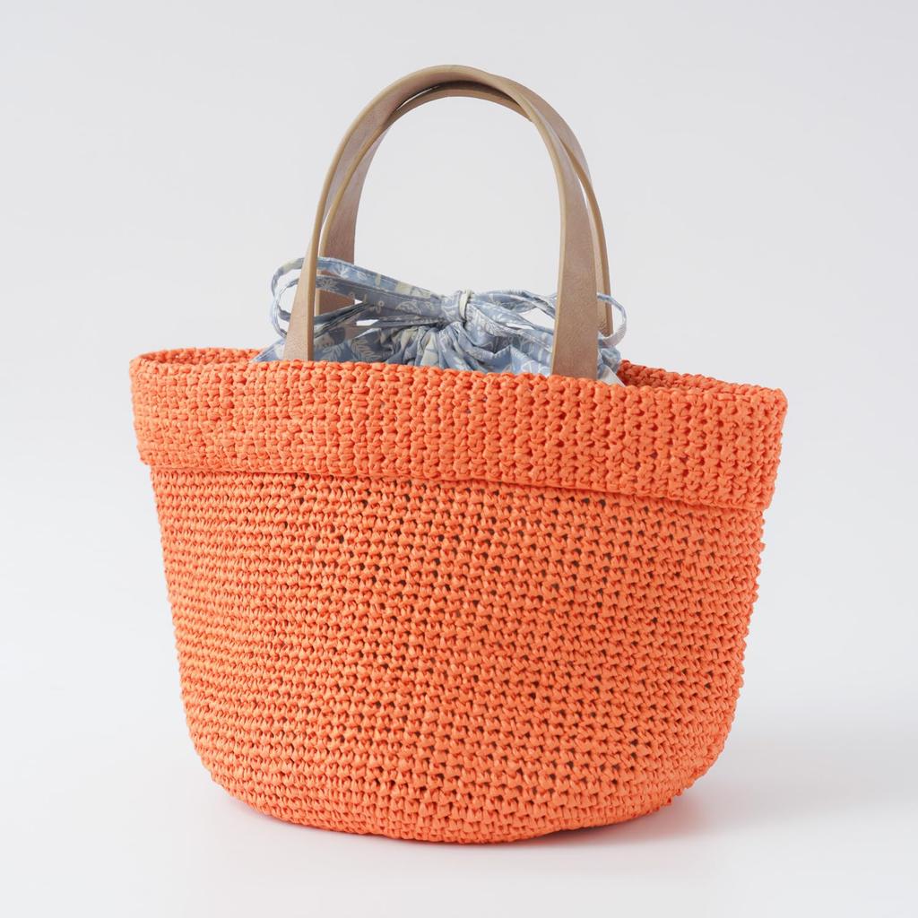 Raw wool knitting kit Bag with inner pouch #16-1