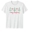 Merry Christmas Holiday Christmas Trees Bows Unisexs Unisexs Graphic Tee