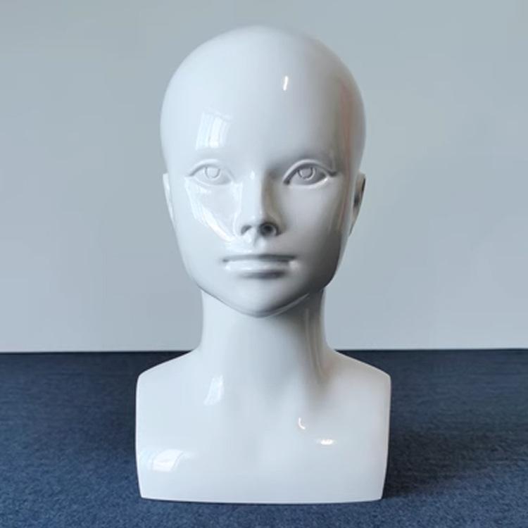 Male Mannequin Head with Shoulders for Hat, Wig, and Eyewear Display